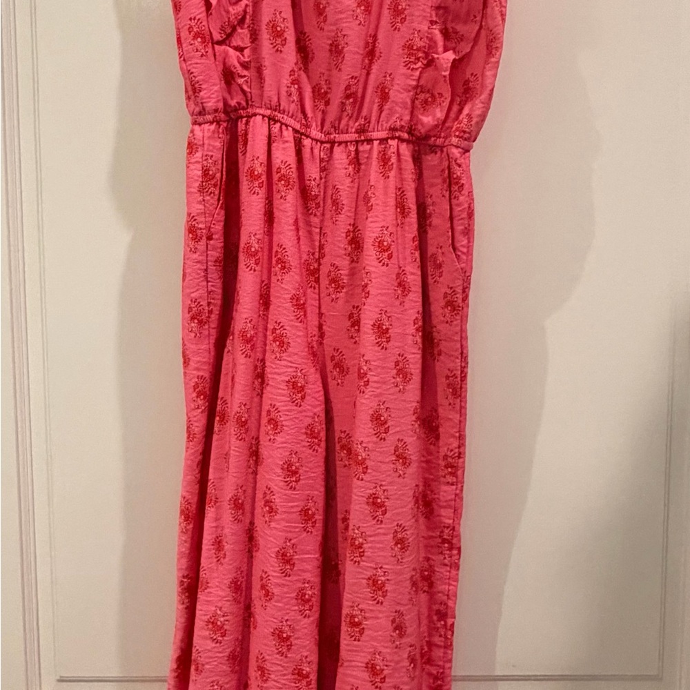 Adorable Pink Floral Kids One Piece